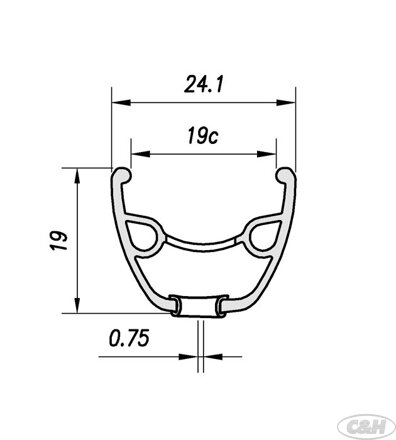ráfek MACH1 29" Neo disc 32děr/1nýt černý