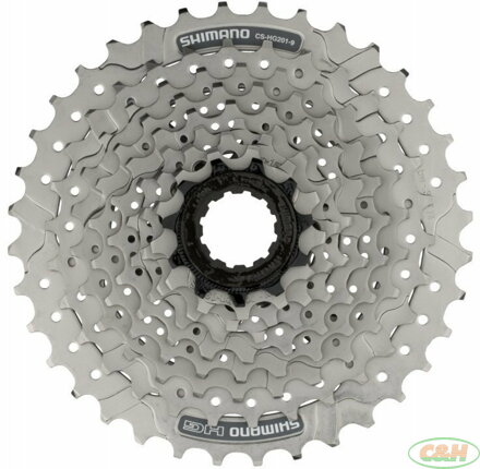 9-kazeta SHIMANO CS-HG200 11-34 zubů, stříbrná mat