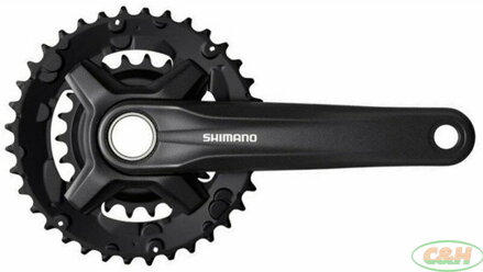 kliky SHIMANO FC-MT210-2, 175mm 36-22 zubů, černé, 9 speed, bez krytu, v krabičce