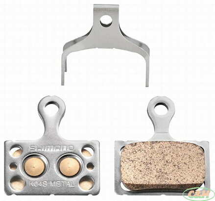 brzdové destičky SHIMANO K04S metalické v krabičce
