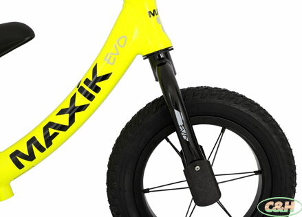 odrážedlo MAXÍK Evo Lite fluo žlutá/černá