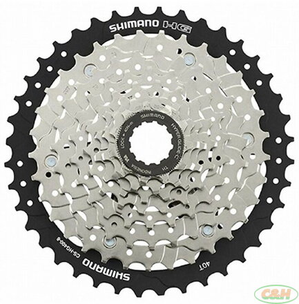 8-kazeta SHIMANO CS-HG400 11-40 zubů, stříbrná/černá