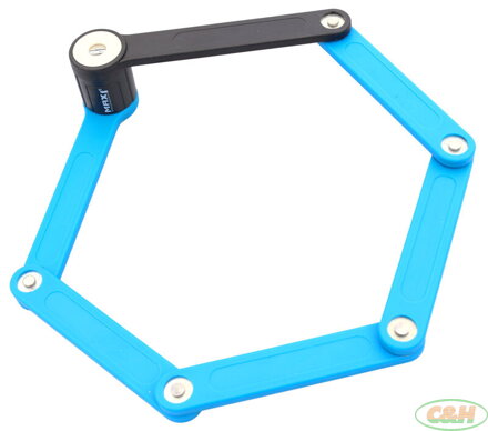 skládací zámek MAX1 Bull 850 mm modrý