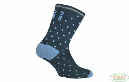 ponožky ROCK MACHINE Long modré/bledě modré vel.M (39-42)