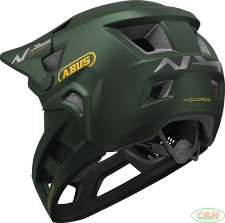přilba ABUS YouDrop FF moss green S