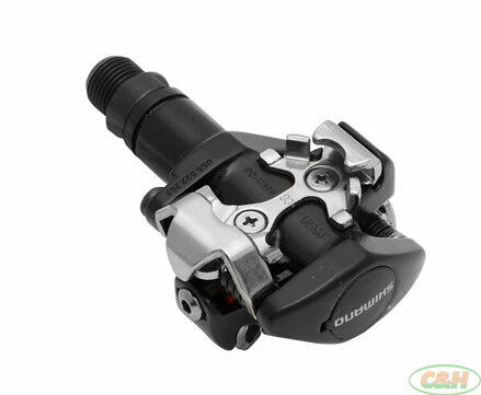 pedály SHIMANO SPD PD-M505L černé s kufry SM-SH51 v krabičce