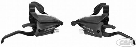 řazení SHIMANO Altus ST-EF500-L černé, 8 speed, pár, v krabičce