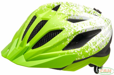 přilba KED Street Junior Pro S lime green white matt 49-55 cm