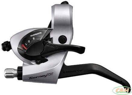 řazení SHIMANO ST-TX800-S levé EZ FIRE Plus stříbrné (v krabičce)