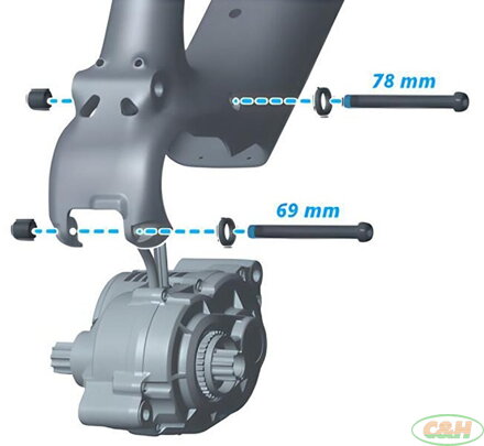 šroub motoru AVINOX M1 přední