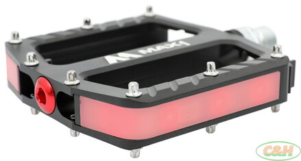 pedály MAX1 Lazer  platformové s doplňkovým LED osvětlením
