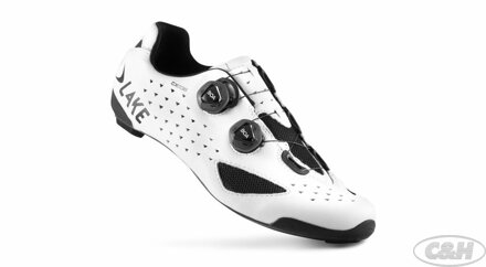 tretry LAKE CX238 Carbon bílo/černé vel.50