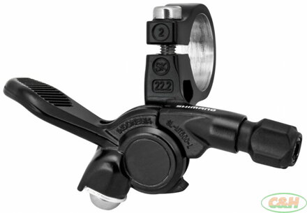 páčka teleskopické sedlovky SHIMANO Deore SL-MT500 levá, objímka O 22,2mm, v krabičce