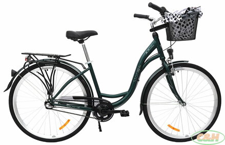 kolo STORM Barcelona 28" 3sp. 17" tmavě zelené