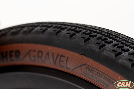 plášť K-SERIES Crusher Gravel 700x40C 120 TPI TLR kevlar, hnědý bok