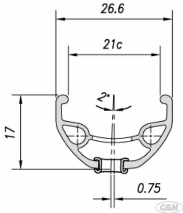 ráfek MACH1 29" Karma disc 32děr/1nýt černý