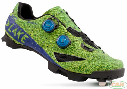 tretry LAKE MX238 XC Carbon zeleno/modré vel.42