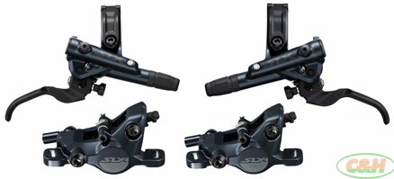 brzda kotoučová SHIMANO SLX M7100 přední a zadní komplet bez kotoučů J-kit v krabičce