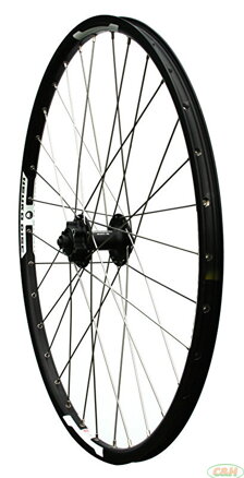 zapletené kolo 26" Shimano Disc přední černé/stříbrné