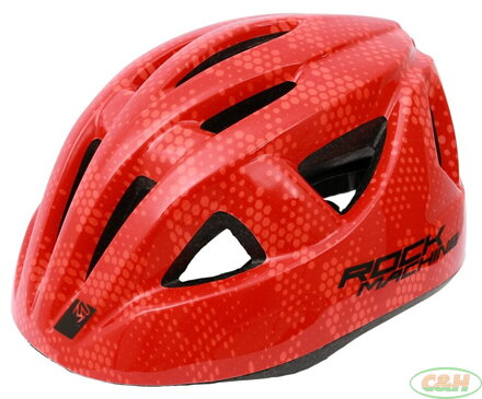 přilba ROCK MACHINE Racer červená vel. XS/S 48-52 cm