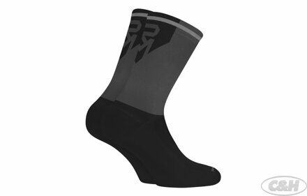 ponožky ROCK MACHINE Long černo/šedé vel.S (35-38)