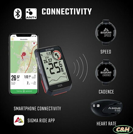 computer SIGMA Rox 4.0 GPS černý SET se sensory