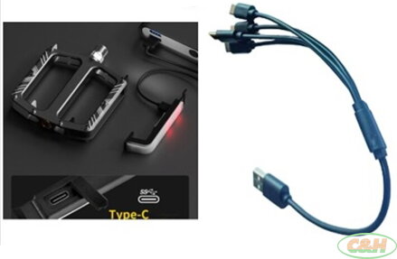 pedály MAX1 Lazer s LED osvětlením