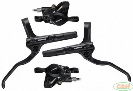 brzda kotoučová SHIMANO MT201, p+z (1000+1700 mm) komplet bez kotoučů, v krabičce