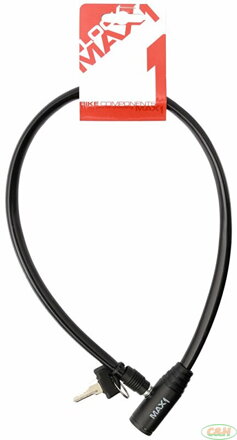 zámek lanko MAX1 650 mm černý