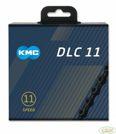 řetěz KMC DLC SL 11 černý v krabičce 118 čl.