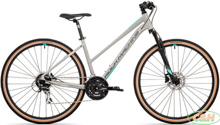 kolo Rock Machine CrossRide 300 lady (M) gloss light grey/dark grey/mint