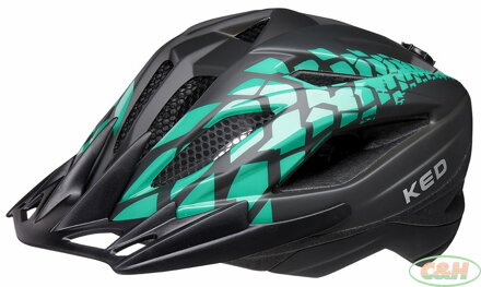 přilba KED Street Junior Pro S black green matt 49-55 cm