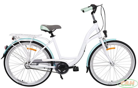 kolo STORM Stockholm 26" 3sp. 15" bílé / mořské modré