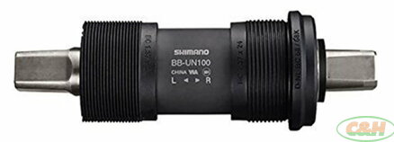osa SHIMANO BB-UN100 BSA 68x122,5mm, D-NL, bez šroubů (v krabičce)