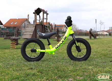 odrážedlo MAXÍK Evo Lite fluo žlutá/černá