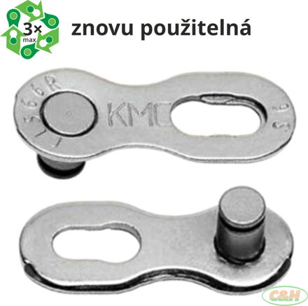 spojka řetězu KMC 9 speed, baleno po 5 ks, cena za balení