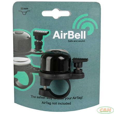 zvonek M-WAVE mini pro AirTag černý