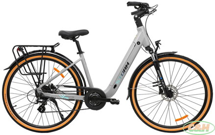 elektrokolo STORM 28 E-Diamond PRO low step HR3 025 504 Wh 17" stříbrné / světle zelené
