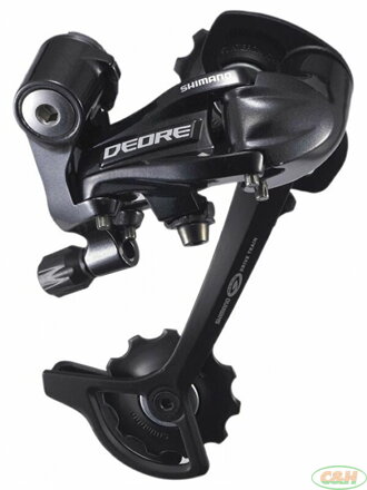 měnič SHIMANO Deore RD-M591SGSL černý, 9 speed, v krabičce