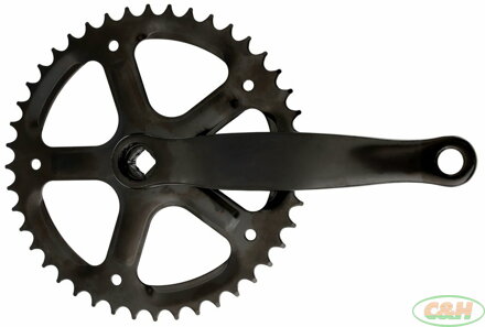 kliky 1 4HR Fe 44zubů, 170mm, bez  krytu řetězu