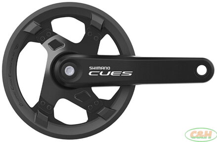 kliky SHIMANO Cues FC-U4000-1, 175mm, 40 zubů, černé, 11,10,9 speed, pro osu čtyřhran, v krabičce