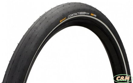 plášť CONTINENTAL Contact Speed 37-622 E-25 černý s reflexním proužkem