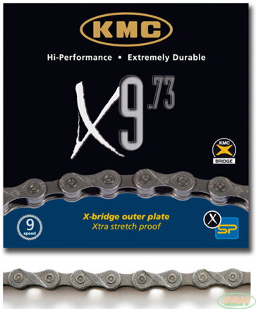řetěz KMC X-9.73 šedý, BOX 114 čl.
