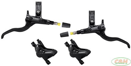 brzda kotoučová SHIMANO Deore MT420 čtyřpístková p+z (1000+1850 mm) komplet bez kot.(p+z J-kit)