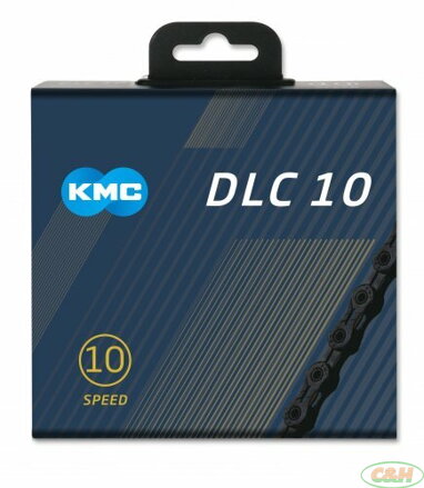 řetěz KMC DLC SL 10 černý v krabičce 116 čl.