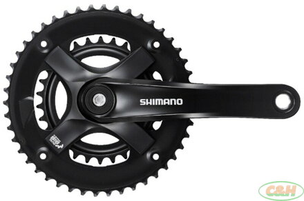 kliky SHIMANO Tourney FC-TX501-L 175mm 46-30 zubů, černé bez krytu