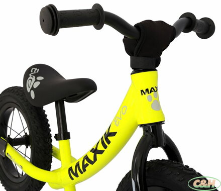 odrážedlo MAXÍK Evo Lite fluo žlutá/černá