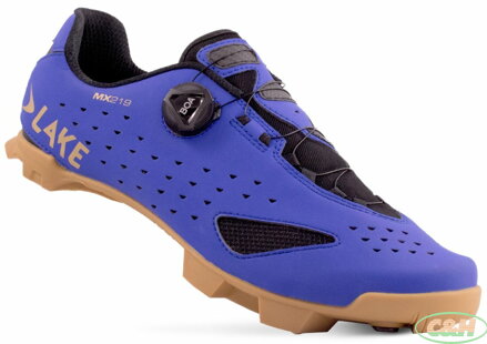 tretry LAKE MX219 Carbon sytá modrá/zlatá vel.46,5