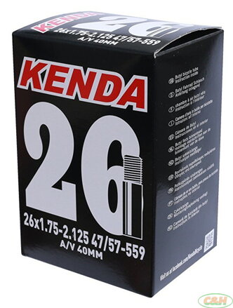 duše KENDA 26x1,75-2,125 (47/57-559) AV 40 mm