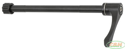 osa zadní Alu12/175 mm, závit M12x1,75 s páčkou černá